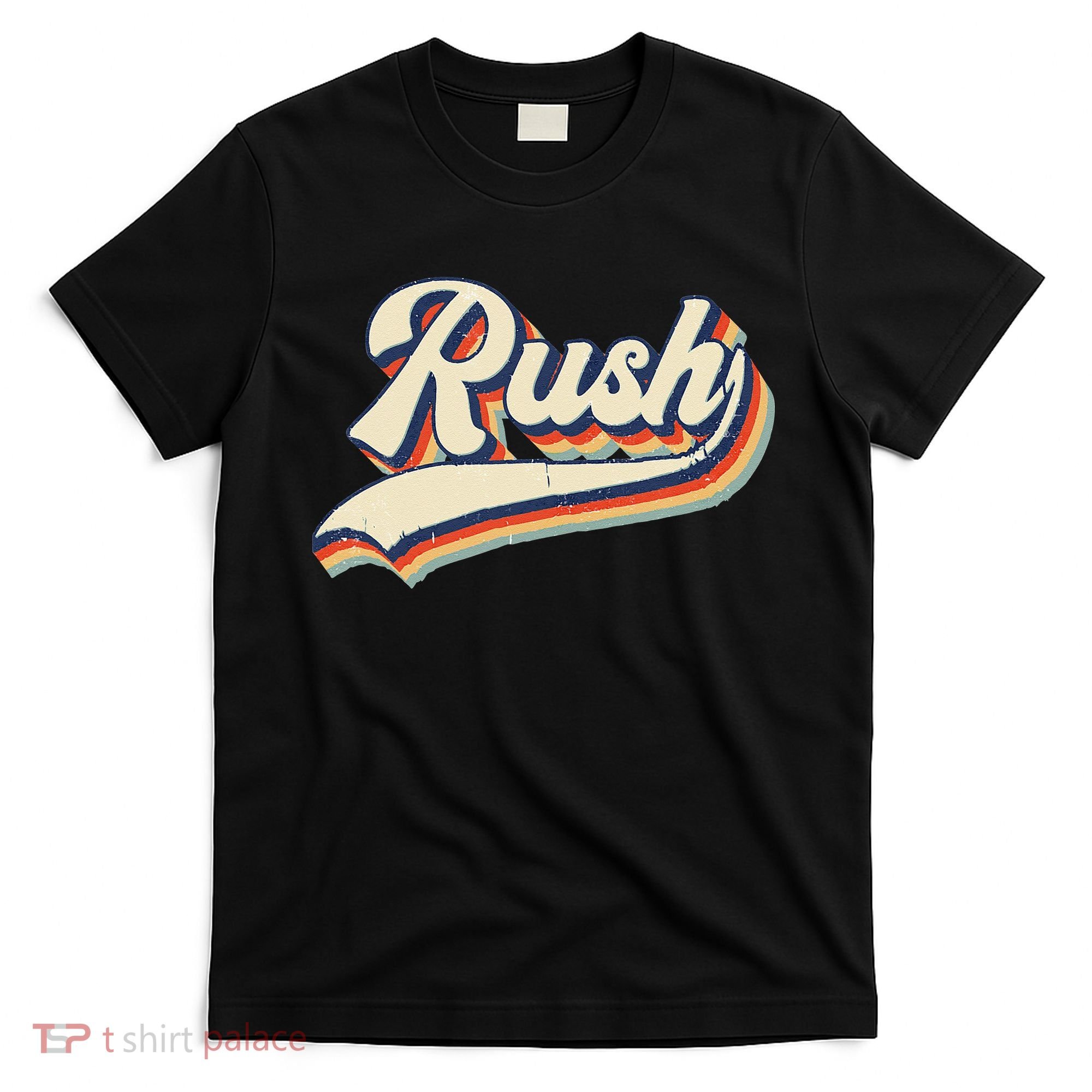 Rush Surname Vintage Retro Gift Men Women Boy Girl T-Shirt