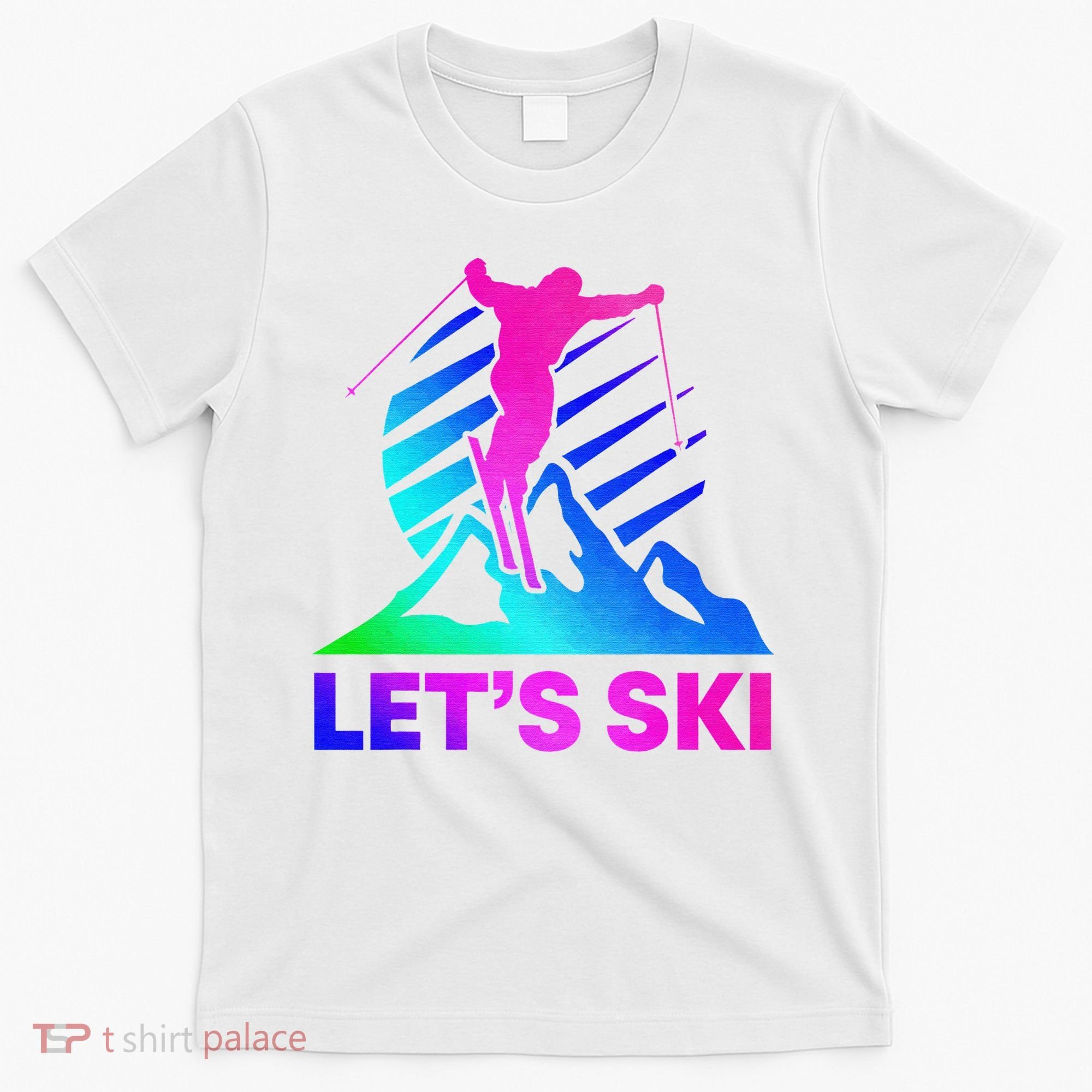 Retro Ski Vintage 80s 90s Skiing Outfit T-Shirt