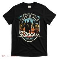 Rincon Surfing Vintage 80s Palm Tree Surfer Puerto Rico Surf T-Shirt thumb 0
