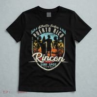 Rincon Surfing Vintage 80s Palm Tree Surfer Puerto Rico Surf T-Shirt thumb 5
