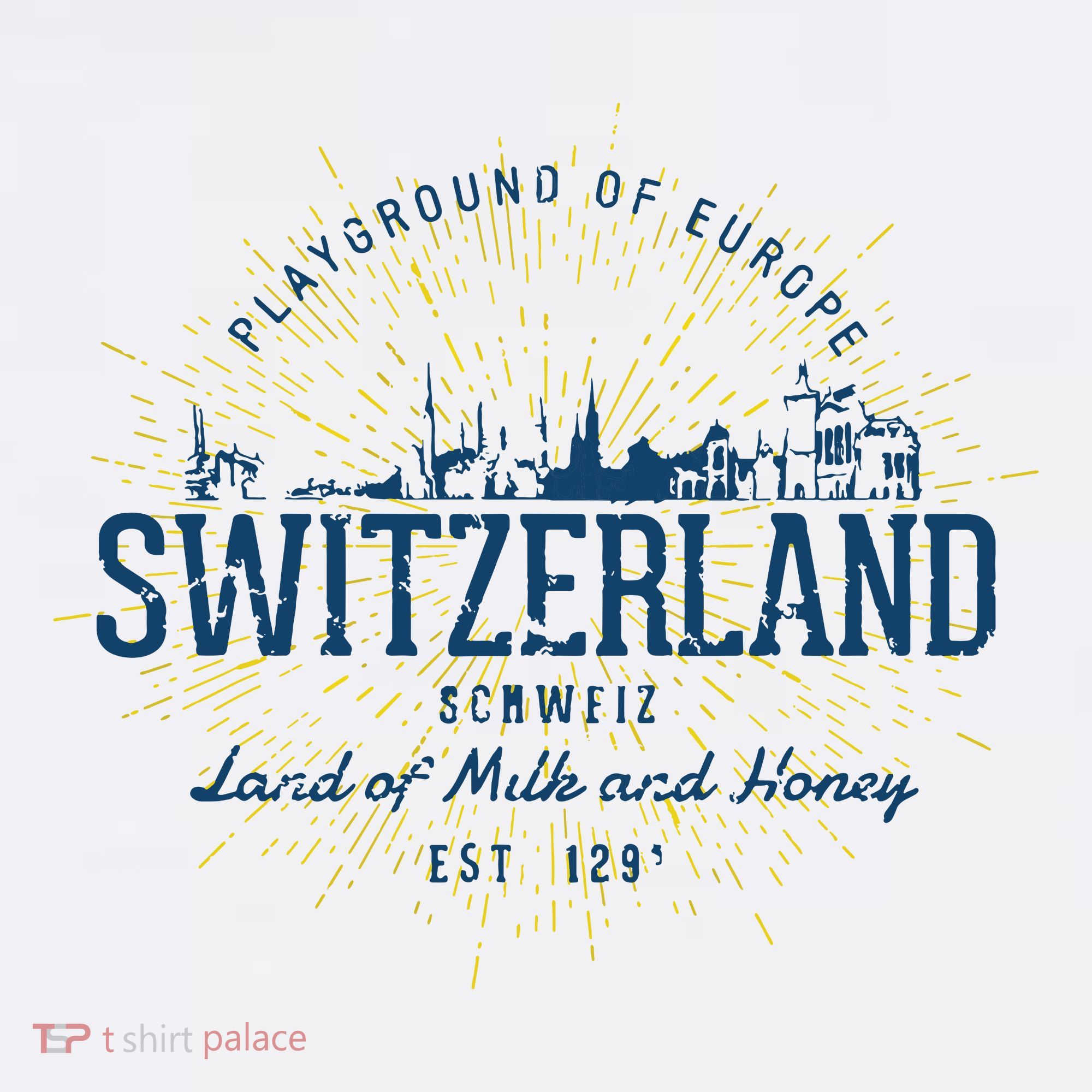 Retro Style Vintage Switzerland T-Shirt