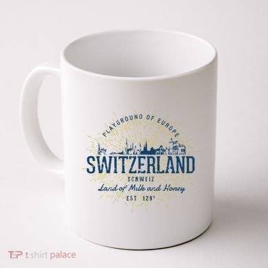 Retro Style Vintage Switzerland Coffee Mug
