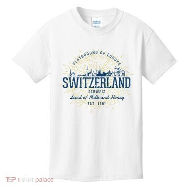 Retro Style Vintage Switzerland Kids T-Shirt