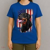 Rottweiler Shirt Vintage American Flag Patriotic 4th Of July T-Shirt thumb 4