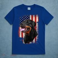 Rottweiler Shirt Vintage American Flag Patriotic 4th Of July T-Shirt thumb 5