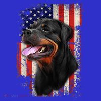 Rottweiler Shirt Vintage American Flag Patriotic 4th Of July T-Shirt thumb 7