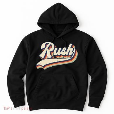 Rush Surname Vintage Retro Gift Hoodie
