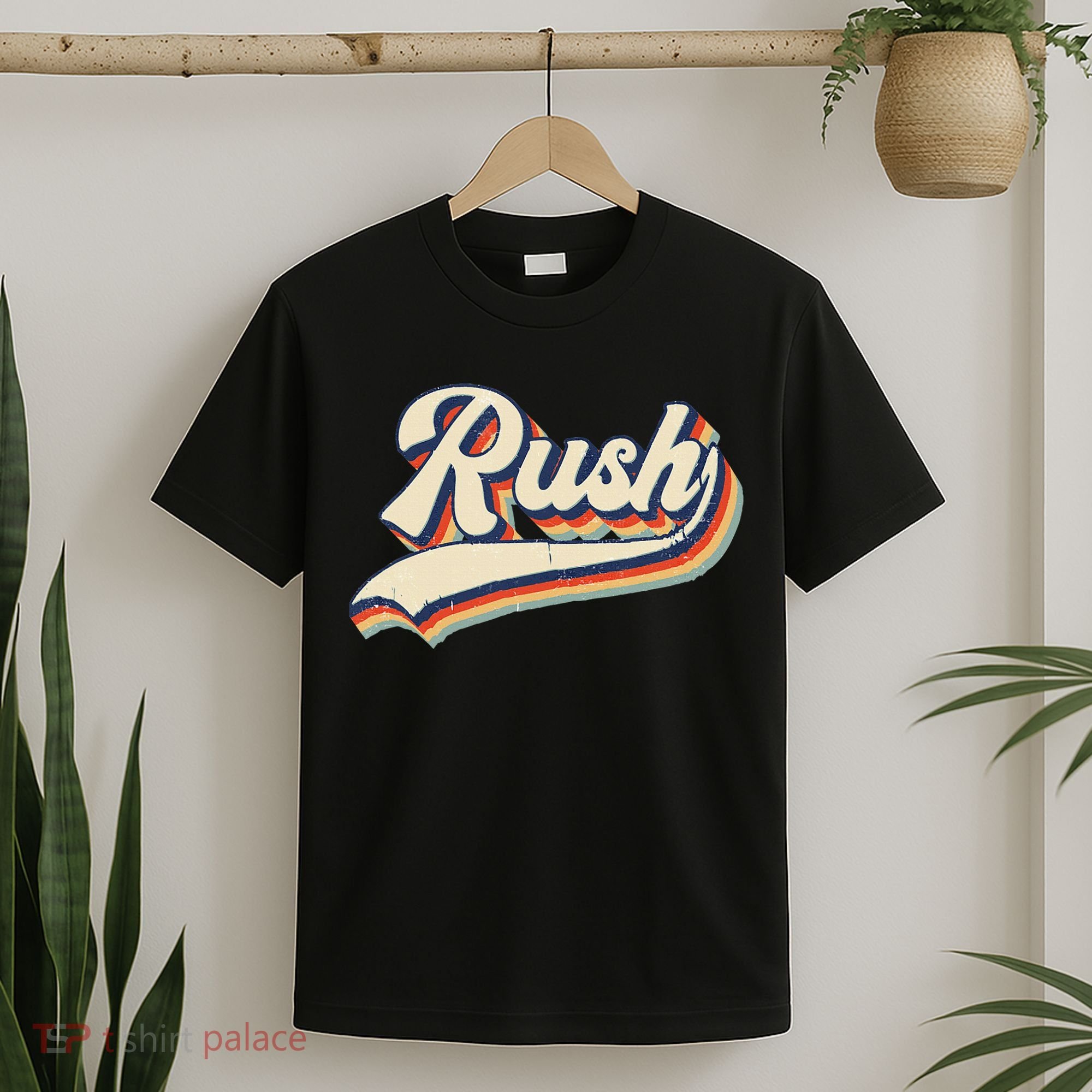 Rush Surname Vintage Retro Gift T-Shirt