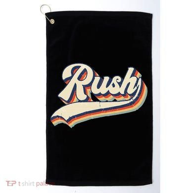 Rush Surname Vintage Retro Gift Golf Towel