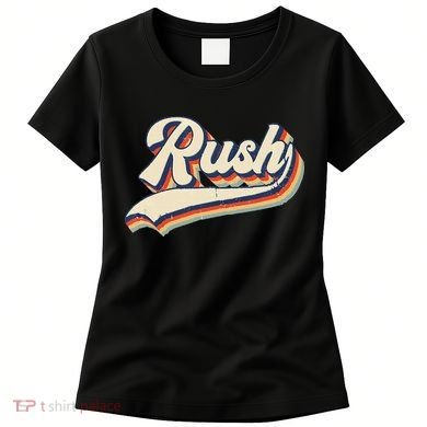 Rush Surname Vintage Retro Gift Women's T-Shirt