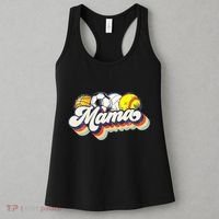 Retro Soccer Volleyball Basketball Softball Mama Mother Day Women's Tank Top thumb 3