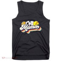 Retro Soccer Volleyball Basketball Softball Mama Mother Day Tank Top thumb 0