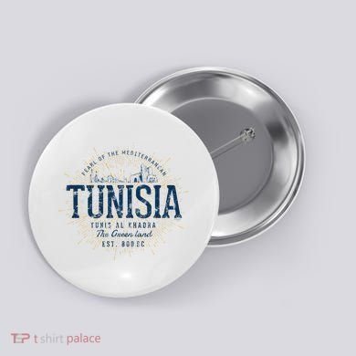 Retro Style Vintage Tunisia Button