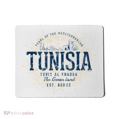 Retro Style Vintage Tunisia Mousepad