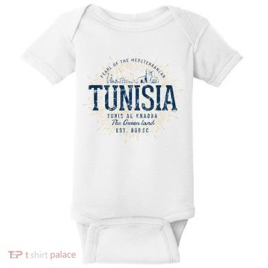 Retro Style Vintage Tunisia Baby Bodysuit