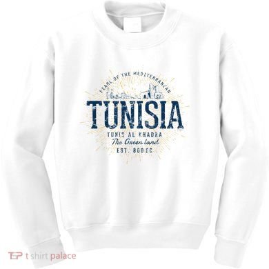 Retro Style Vintage Tunisia Kids Sweatshirt