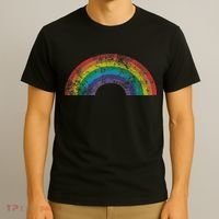 Rainbow Shirt Vintage 80s Retro Style Women Men Girls Gift T-Shirt thumb 3