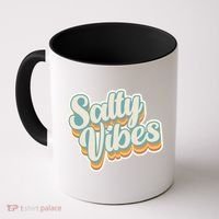 Retro Salty Vibes Beach Lover Coffee Mug thumb 0