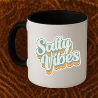 Retro Salty Vibes Beach Lover Coffee Mug thumb 2