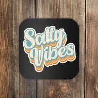 Retro Salty Vibes Beach Lover Coaster thumb 0