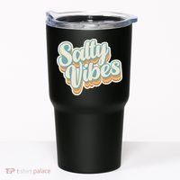 Retro Salty Vibes Beach Lover Tumbler thumb 0