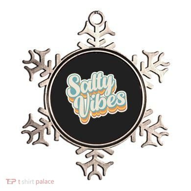 Retro Salty Vibes Beach Lover Ornament