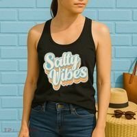 Retro Salty Vibes Beach Lover Women's Tank Top thumb 2