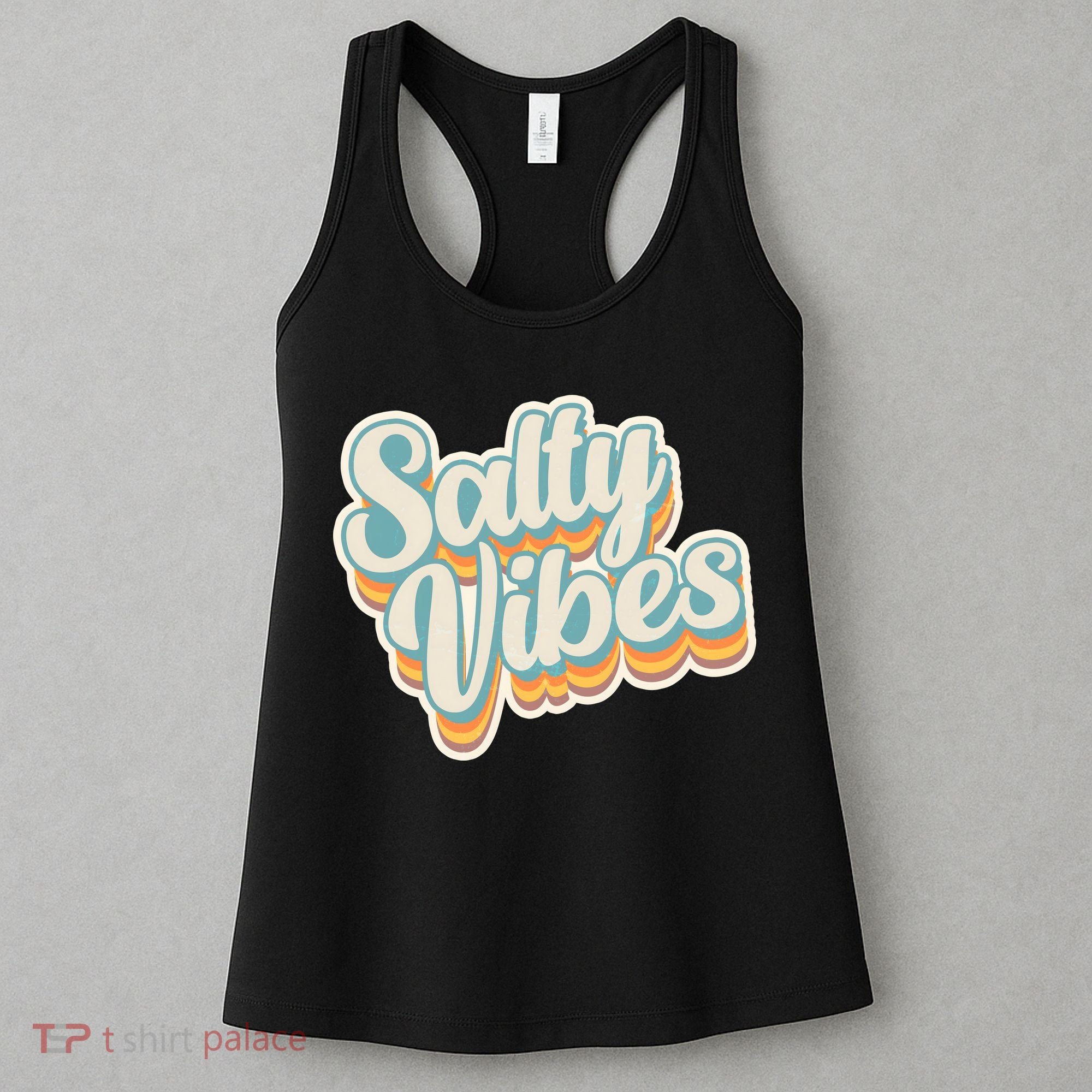 Retro Salty Vibes Beach Lover Women's Tank Top