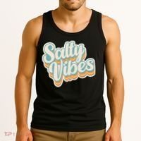 Retro Salty Vibes Beach Lover Tank Top thumb 3