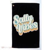 Retro Salty Vibes Beach Lover Golf Towel thumb 0