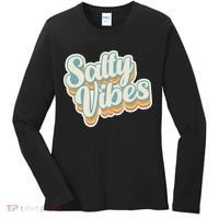Retro Salty Vibes Beach Lover Women's Long Sleeve Shirt thumb 0