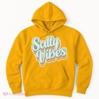 Retro Salty Vibes Beach Lover Hoodie thumb 0
