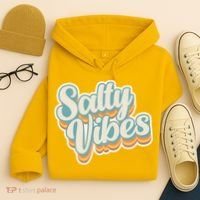 Retro Salty Vibes Beach Lover Hoodie thumb 4