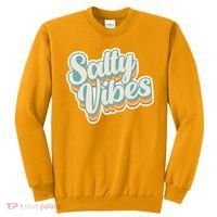 Retro Salty Vibes Beach Lover Sweatshirt thumb 0