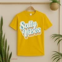 Retro Salty Vibes Beach Lover T-Shirt thumb 2