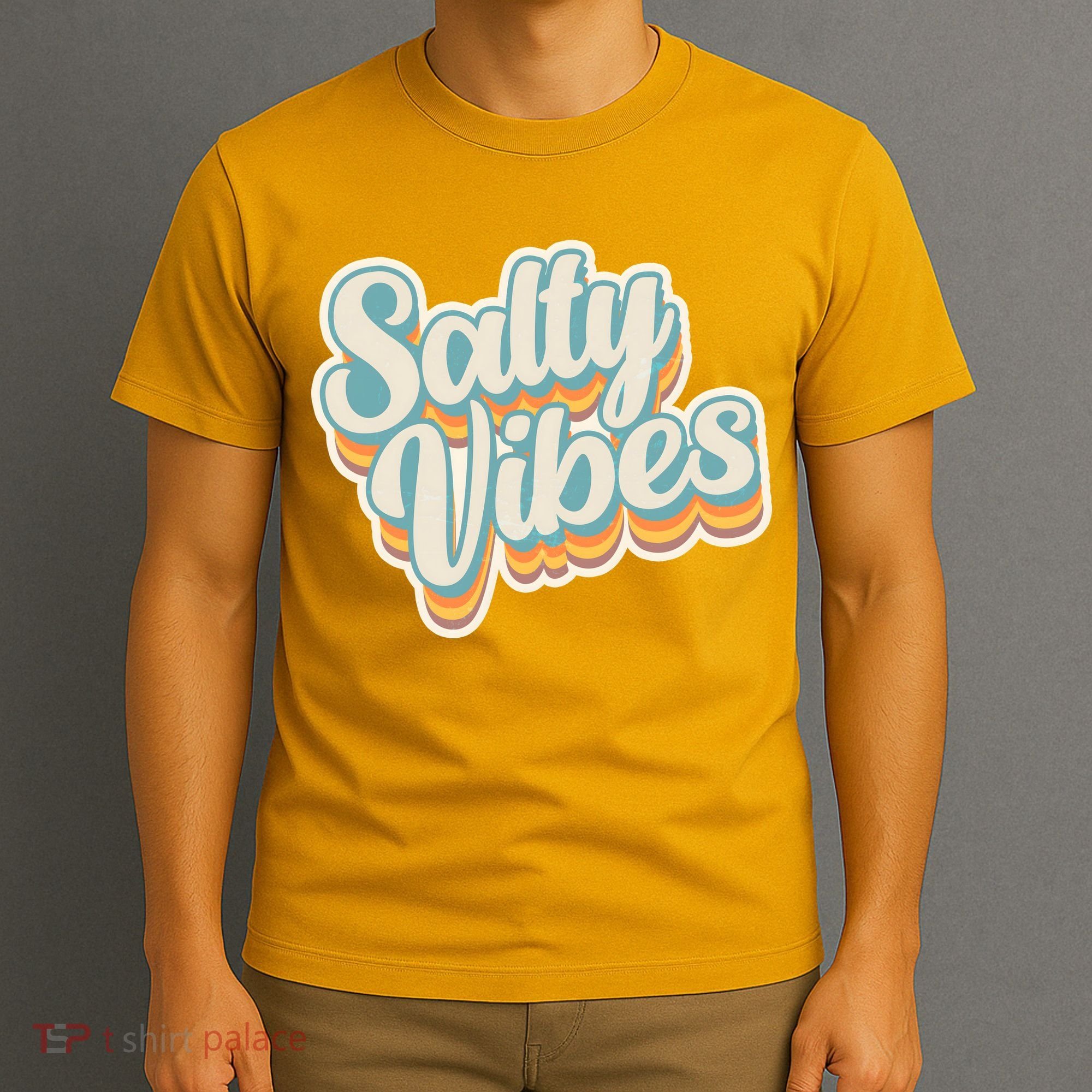 Retro Salty Vibes Beach Lover T-Shirt