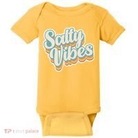 Retro Salty Vibes Beach Lover Baby Bodysuit thumb 0