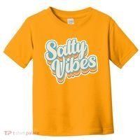 Retro Salty Vibes Beach Lover Toddler T-Shirt thumb 0