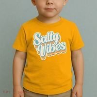 Retro Salty Vibes Beach Lover Toddler T-Shirt thumb 2