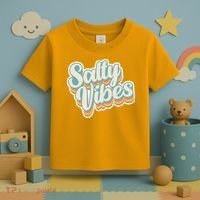 Retro Salty Vibes Beach Lover Toddler T-Shirt thumb 3