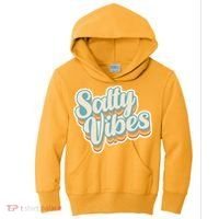 Retro Salty Vibes Beach Lover Kids Hoodie thumb 0