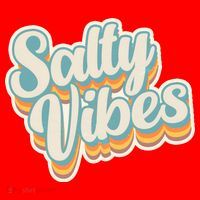 Retro Salty Vibes Beach Lover Santa Hat thumb 1