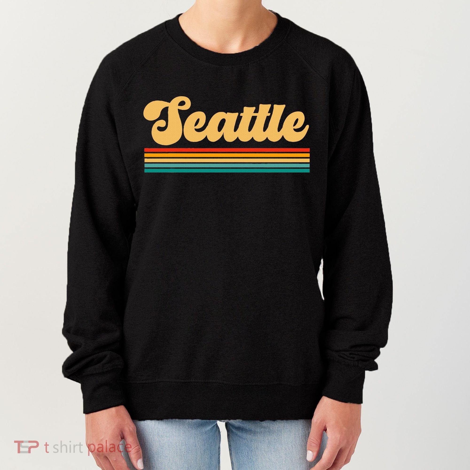 Retro Seattle Washington Women's Sweatshirt