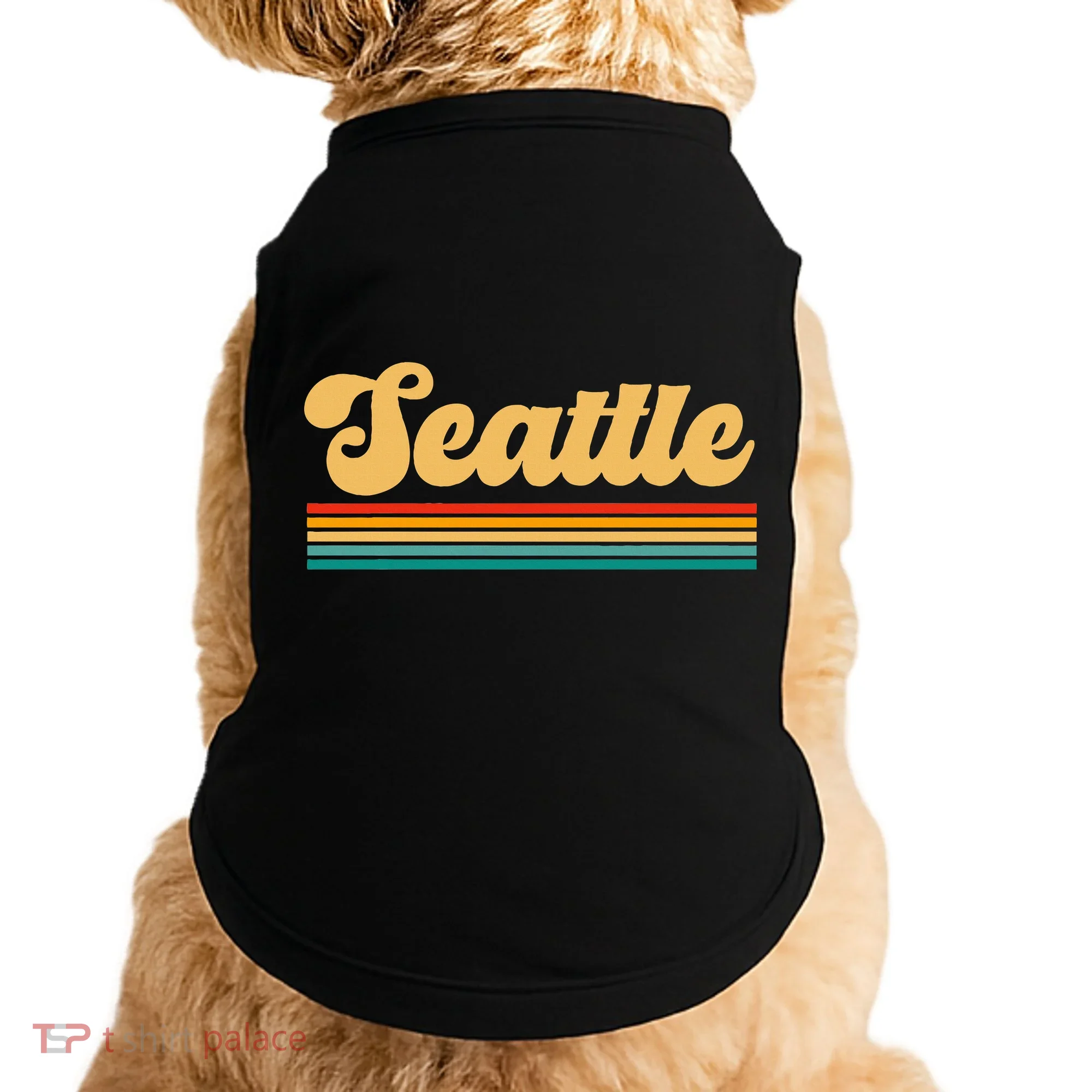 Retro Seattle Washington Doggie Tank
