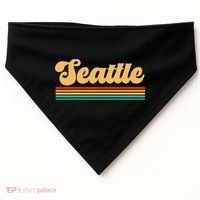 Retro Seattle Washington USA-Made Doggie Bandana thumb 0
