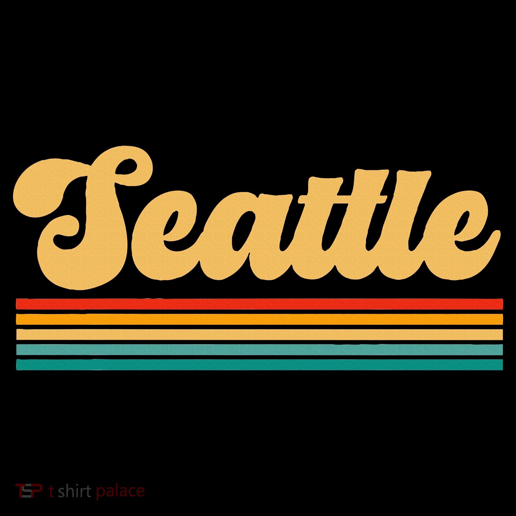 Retro Seattle Washington Button