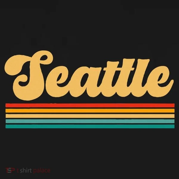 Retro Seattle Washington Bucket Hat