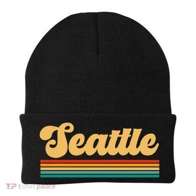 Retro Seattle Washington Beanie