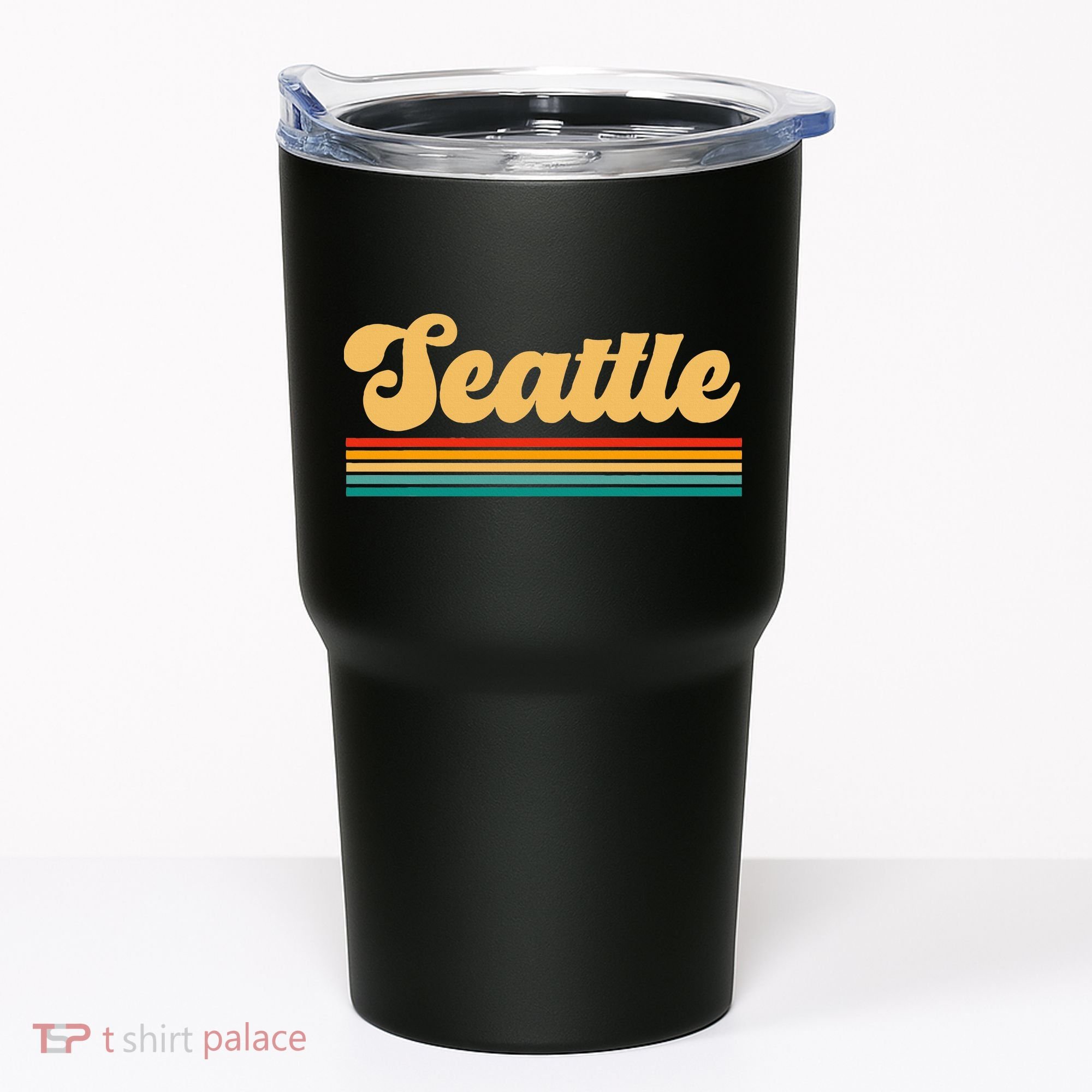 Retro Seattle Washington Tumbler