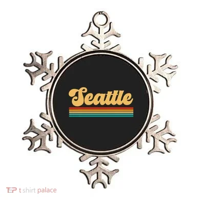 Retro Seattle Washington Ornament